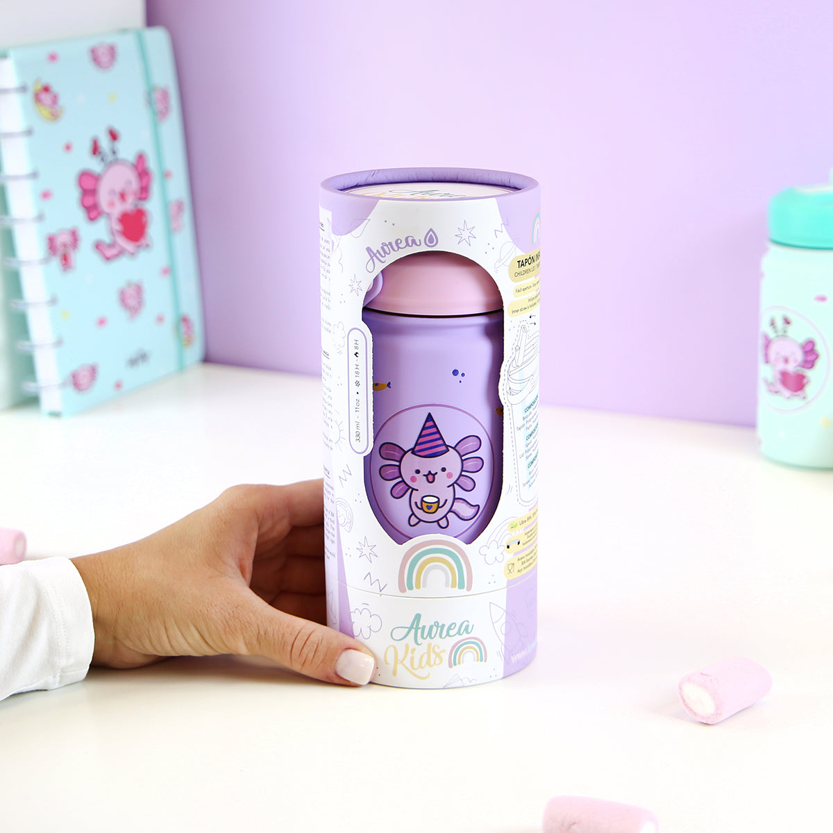Botella infantil de acero inoxidable - Funny Axo